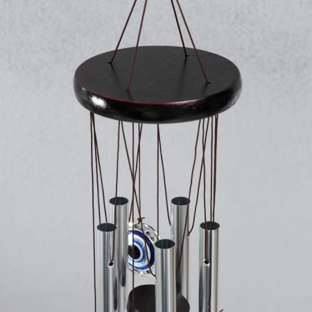 Wind music metal, plastic "from the evil eye" 5 tubes, eyes 60 cm-1