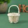 Puppet miniature "Basket", white color