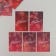Cardboard Biro "with the anniversary. Bordeaux" set 10 pcs (5 types) 4x6 cm