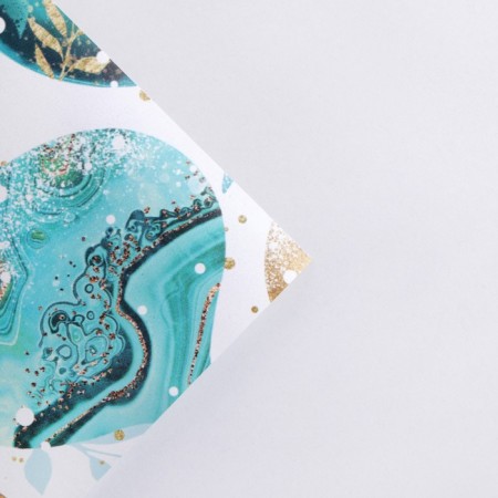 Glossy packaging paper "New Year's balls", 50 x 70 cm, New Year-3