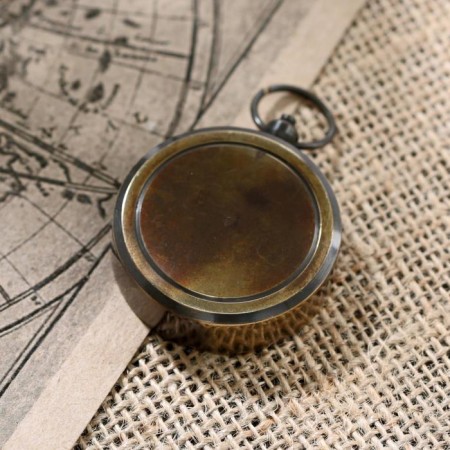 Compass Brass "Classic" 4x4.5x1 cm-1