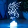Lamp "Drass" Led RGB 6 colors from batteries LR41 7x11 cm