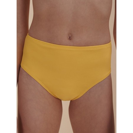Bathing suit for girls, height 116-122 cm, yellow color-3