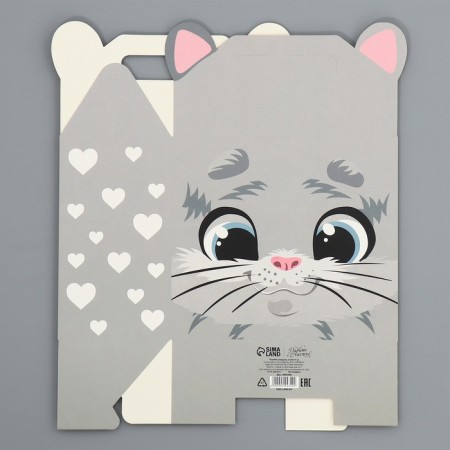 Gift folding box, packaging, “cat”, 23 x 20 x 10 cm-5