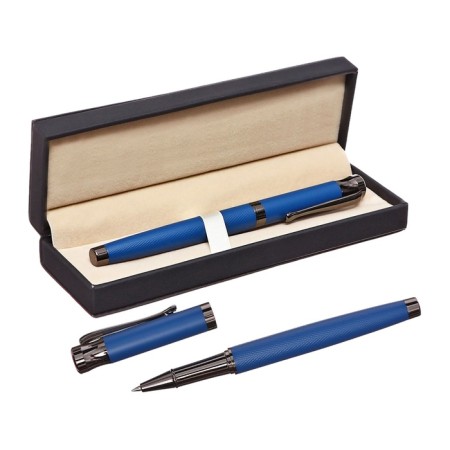 Handle Gift Roller in the leatherette case CASE Office Blue Blood