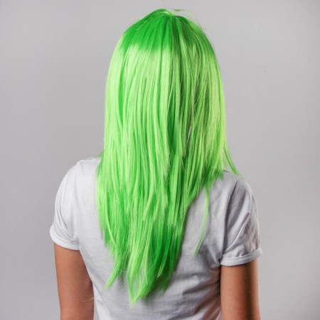 Carnival wig "beauty", green color-2