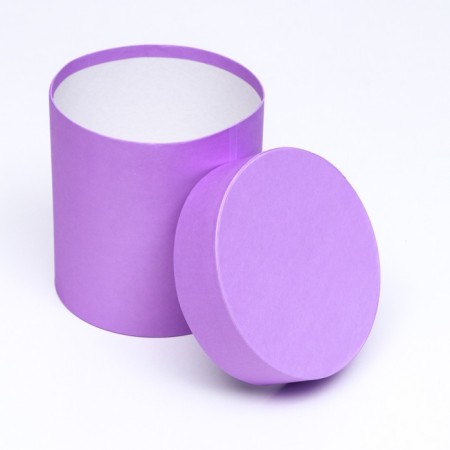 Set of round boxes 5 in 1 "Lilac", 20 x 20 - 15 x 15 cm-4