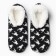 Women's socks with fur inside "Goose foot", black color, rr 36-40