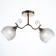Makato chandelier 2x40W E27 gold 45.5x13x27cm