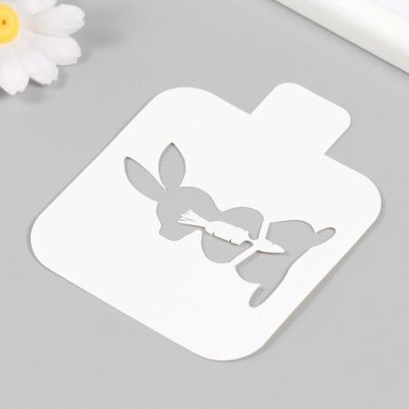 Plastic stencil "Stos" 9x9 cm-1