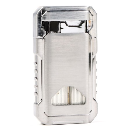 Gas lighter, piezo, silver-3