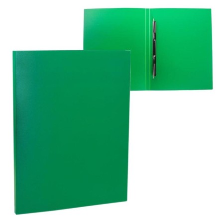 A folder with an A4, 500 μm plastic heater, a root of 14 mm, calligrata, up to 100 sheets, green