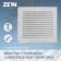 Ventilation grate Zein Lux RM3030C, 300 x 300 mm, with a grid, metal, galvanizing