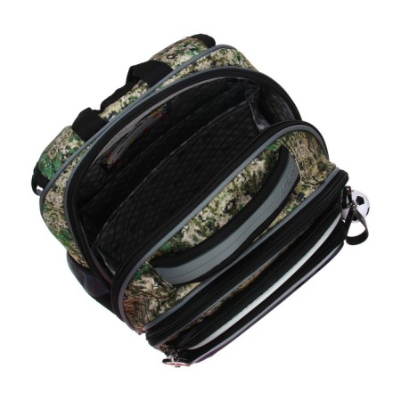 Frame backpack 35 x 28 x 15 cm, Across 178, filling: bag, pencil case, camouflage ACR22-178-4-10