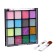 Cosmetics set for girls: shadows, brush, applicator