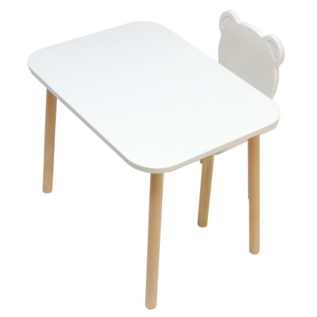 Table and chair Children's kit "Scandik Abville. Bear "-1