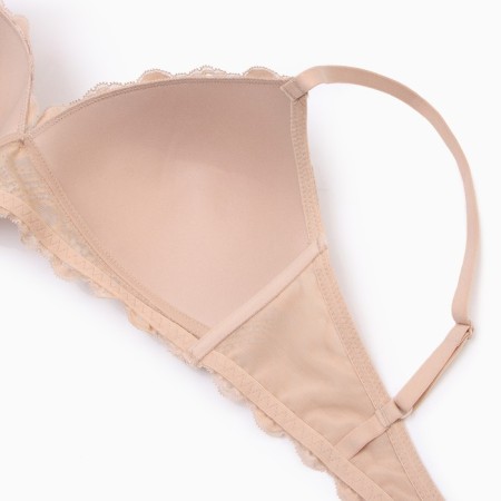 Brand bracket Minimi, beige color, size 75b-6