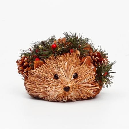 Decorative souvenir from natural materials "Hedgehog" 17 × 17 × 12 cm-1