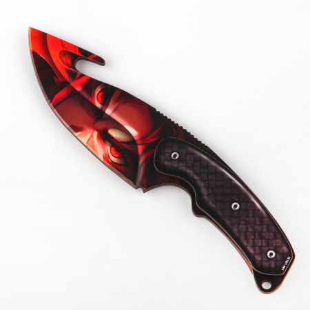Souvenir wooden knife with a blade “Anime Red”, 22 cm-3