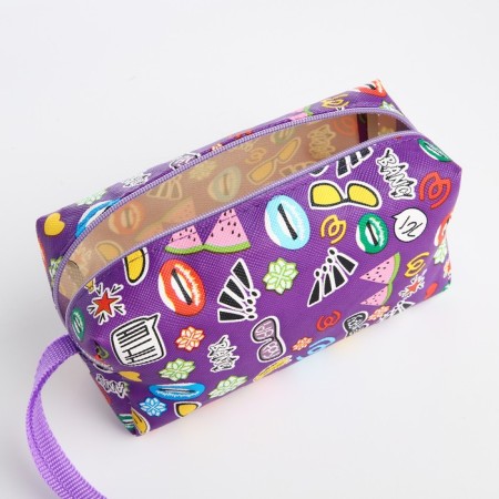 Lightning cosmetic bag, purple color-2