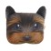Pillow on the headrest Matech Animals Line, Yorik, 30 x 25 x 10 cm, brown, gray