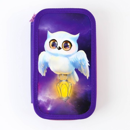 School Penal 2 sections of 190 x 105 Lam. Kari Po 090 "September 1: Owl"-2