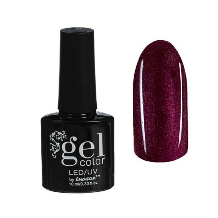 Nail gel polish three-phase LED/UV, 10ml, color B2-094 Eggplant is pearl
