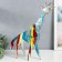 Polystone souvenir "Curious giraffe" Sunses of paint 12x40x49 cm