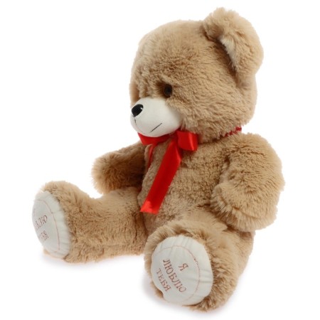 Soft toy "Bear Green", 50 cm, coffee color-4