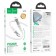 Hoco U111, Type -C cable - Lightning, 1.2 m, transparent, charging, data transfer, gray