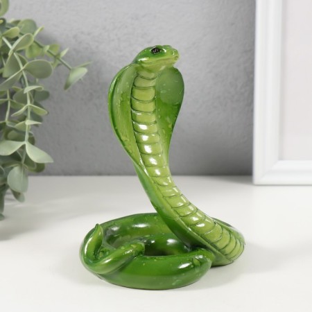 Souvenir Polystone Lac “Green Cobra” 11.3x9.8x13.4 cm