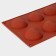 Baking uniform “Heart”, silicone, 29 × 17 × 1.5 cm, 8 cells (6 × 5 × 1.5 cm), brown color