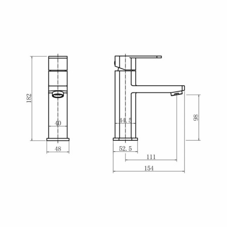 Fashun A51120-21 sink mixer, single-leaf, pour 111 mm, stainless steel, bronze-1