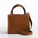 Bag Women's Tout with zipper, brown color