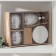 A set of accessories for the bathroom "Failures", 4 items (soap dish, dispenser 400 ml, 2 glasses), silver color