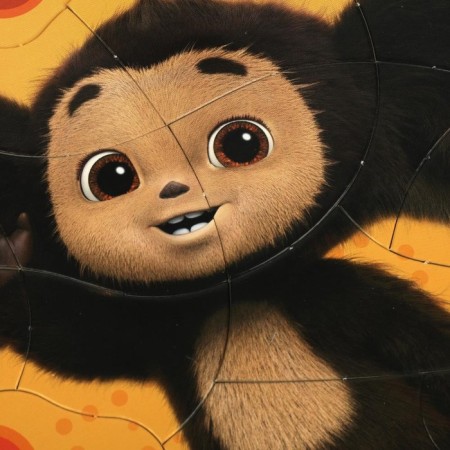 Puzzle in the frame "Cheburashka"-2