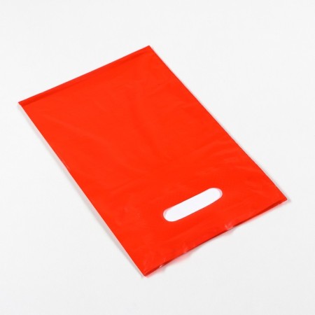 Polyethylene package with a cut pen, red 20-30 cm, 30 microns-1
