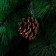 Cedar green cones 90 cm, D of the lower tier 60 cm, D needle 10 cm, 57 branches, layer stand