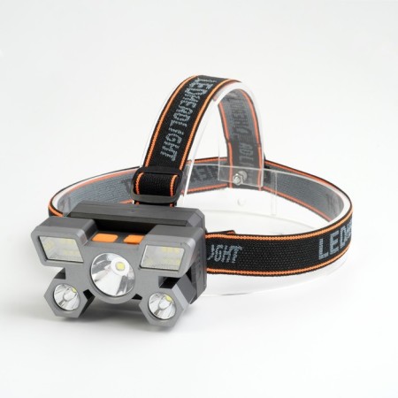Battery -off flashlight, 1000 mAh, 5 watts, 3 LED, 4 modes, USB-1