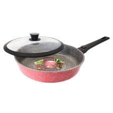 Glorodny pan Panairo The Brusnika, the removable handle of Soft-Touch, with a lid, d = 24 cm