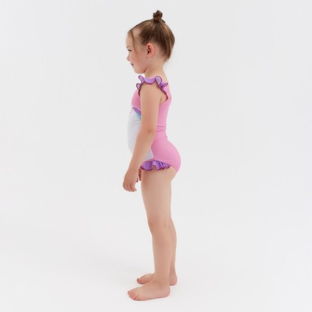 Children's swimsuit KAFTAN "Unicorn", height 110-116 (32), pink-1