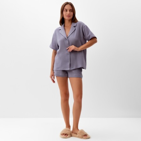 Pajama female (shirt, shorts) KAFTAN BASIC p. 52-54, gray-2