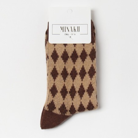 Women's socks insulated minku "rhombuses", rr 36-39 cm-2