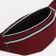Zipper waist bag, outer pocket, burgundy color