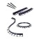 Garden plastic curb, h = 58 mm, 8 m, 32 pegs, "geoplastboard"