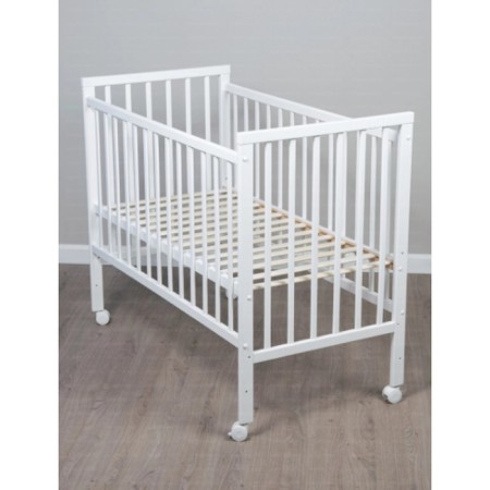 Children's molli bed, on wheels, white