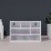 Organizer for storage, three -level, 6 sections, 18.2 × 11.9 × 9.8 cm, white/transparent color