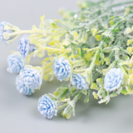Flowers for decorating "Shabo clove" Blue 1 bouquet = 6 heads 17 cm-2