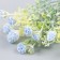 Flowers for decorating "Shabo clove" Blue 1 bouquet = 6 heads 17 cm