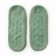 Women's socks shortened non-slip, green color, size 36-39